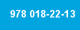 978 018-22-13 978 018-22-13